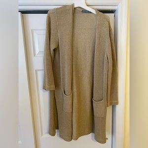 Tan long cardigan